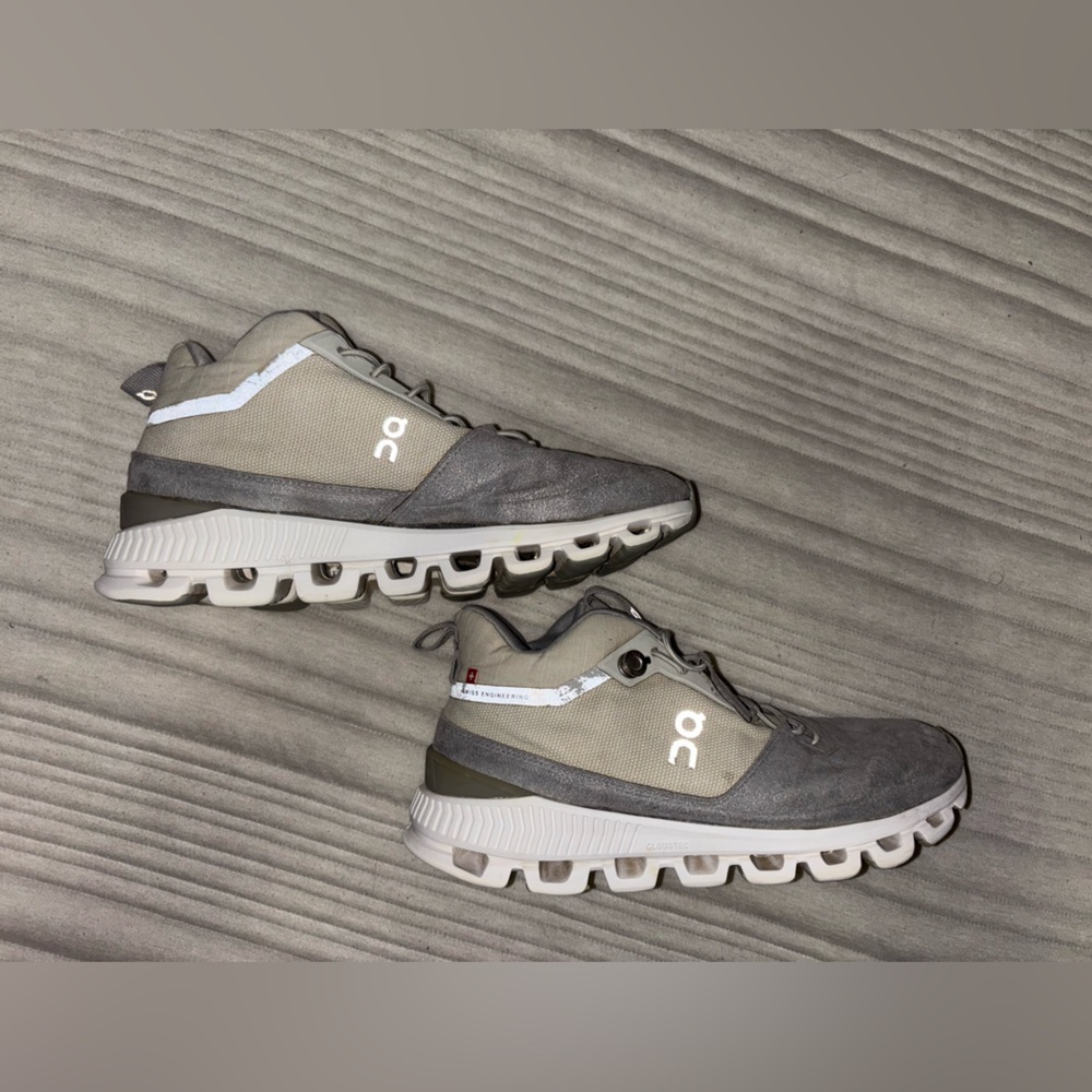 On Running On Cloud Women’s Size W6, Cloud High Sneaker, Glacier Gray, pre-Owned
